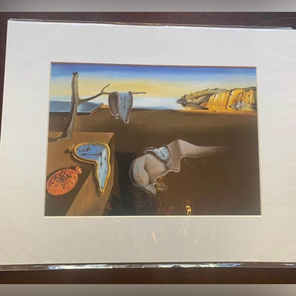 2 8x10 Dali Prints with Matte - The Rose 1958 and The Persistence of Memory - Picture 2 of 4